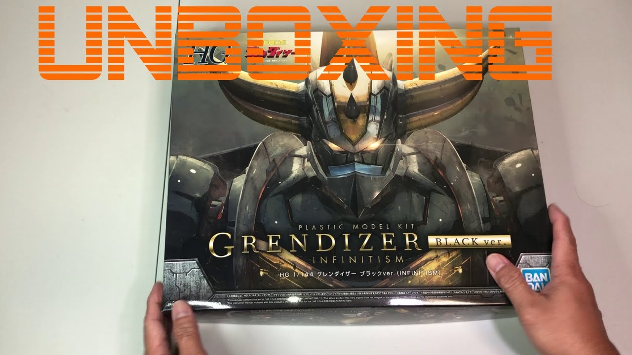 UNBOXING - UFO Robot Grendizer HG 1/144 Grendizer (Black Ver.) Infinitism Model Kit