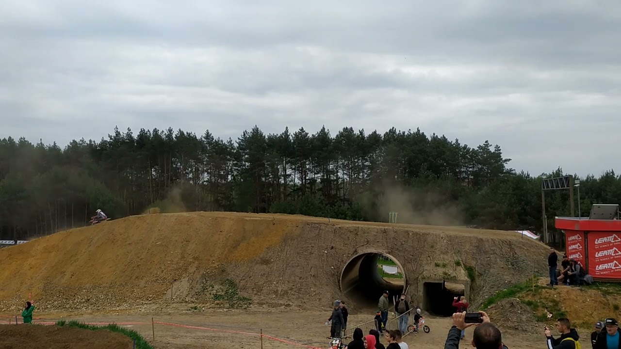 Mistrzostwa Polski , motocross . Dąbrowa G&oacute;rnicza , klasa mx junior . 7.05. 2022