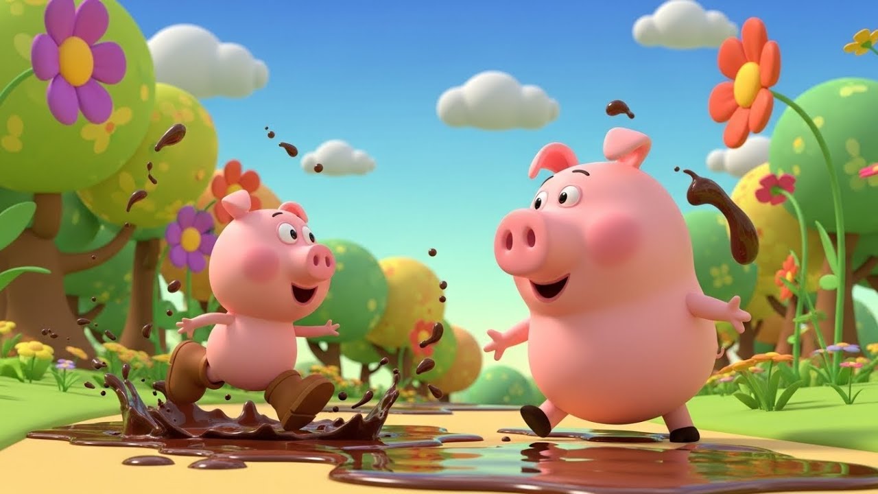 Peppa Pig Salta en un Charco de Chocolate | Rimas Infantiles y Canciones para Niños