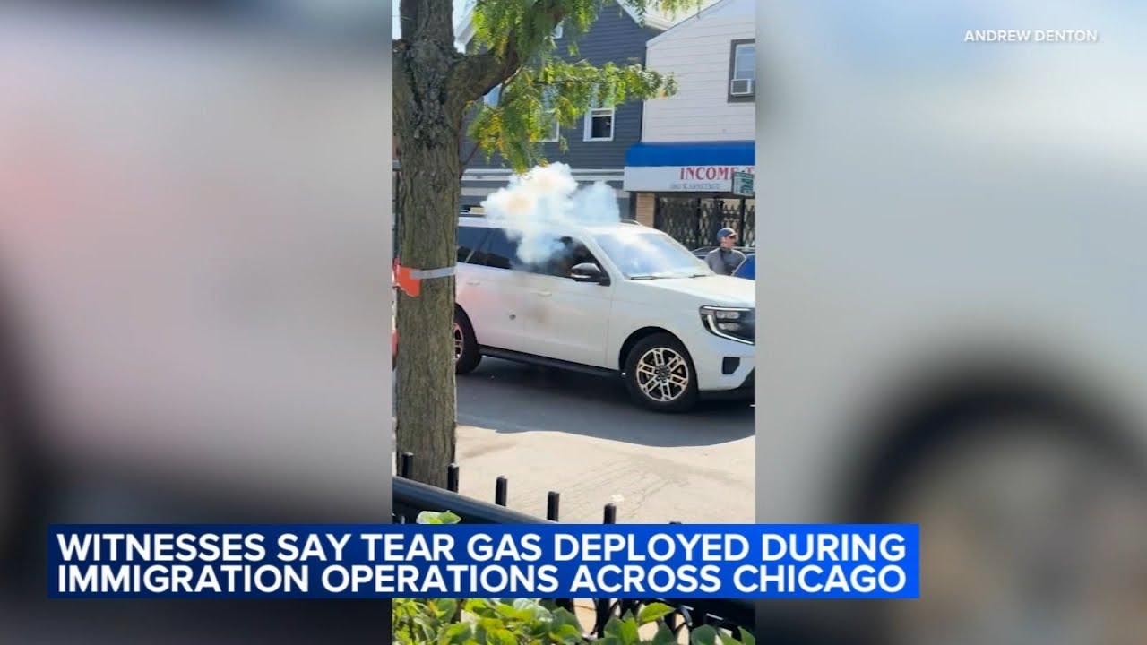 Video shows tear gas deployed during immigration operations across Chicago