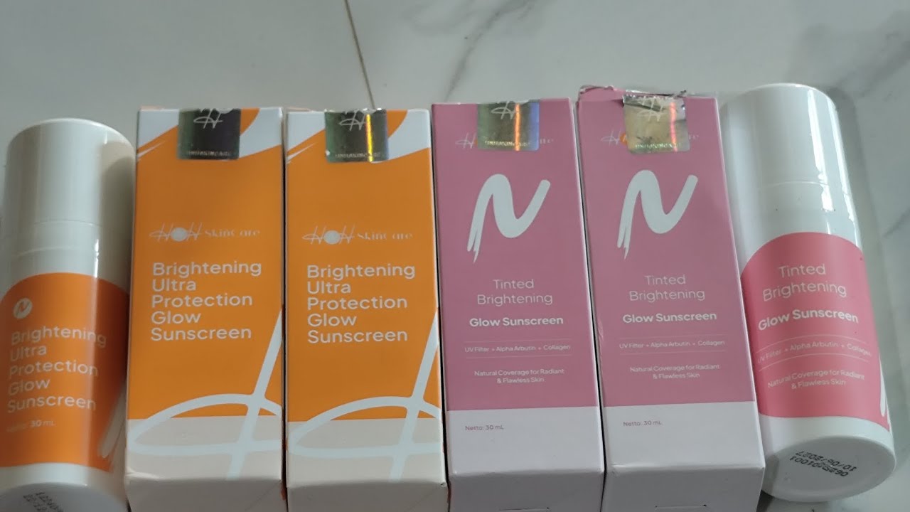 Unboxing paket sunscreen hnh tidak hanya sunscreen tapi bisa untuk pengganti make-up lo