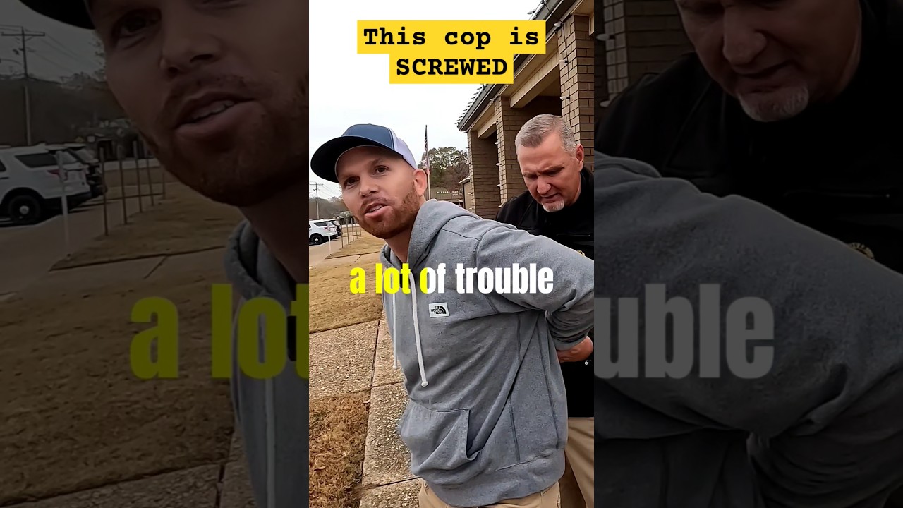 Arrested for Free Speech - This Cop is Screwed #police #freespeech #firstamendment #lawsuit