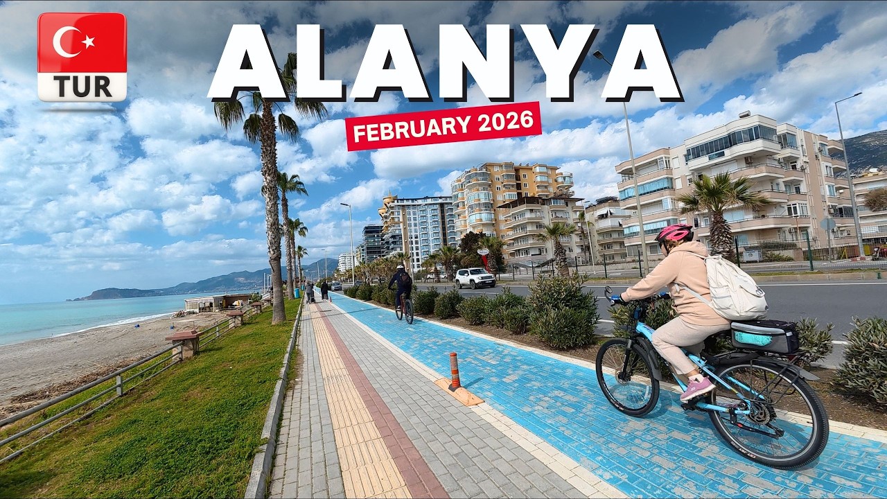 Alanya Mahmutlar Beach Walk | Antalya Turkey | February 2026 [4K HD]