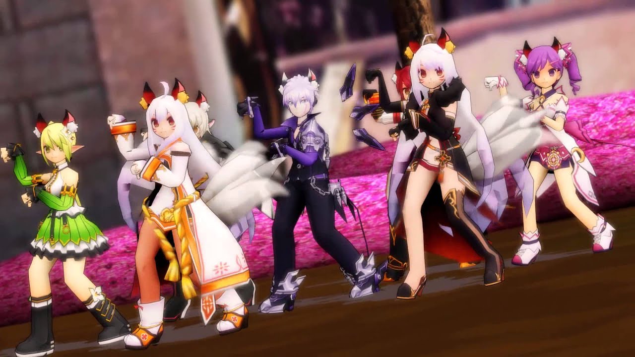 [MMD Elsword] What does the fox say?