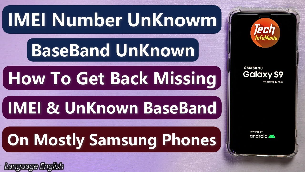 Как восстановить отсутствующий IMEI и неизвестный базовый диапазон телефонов Samsung Galaxy