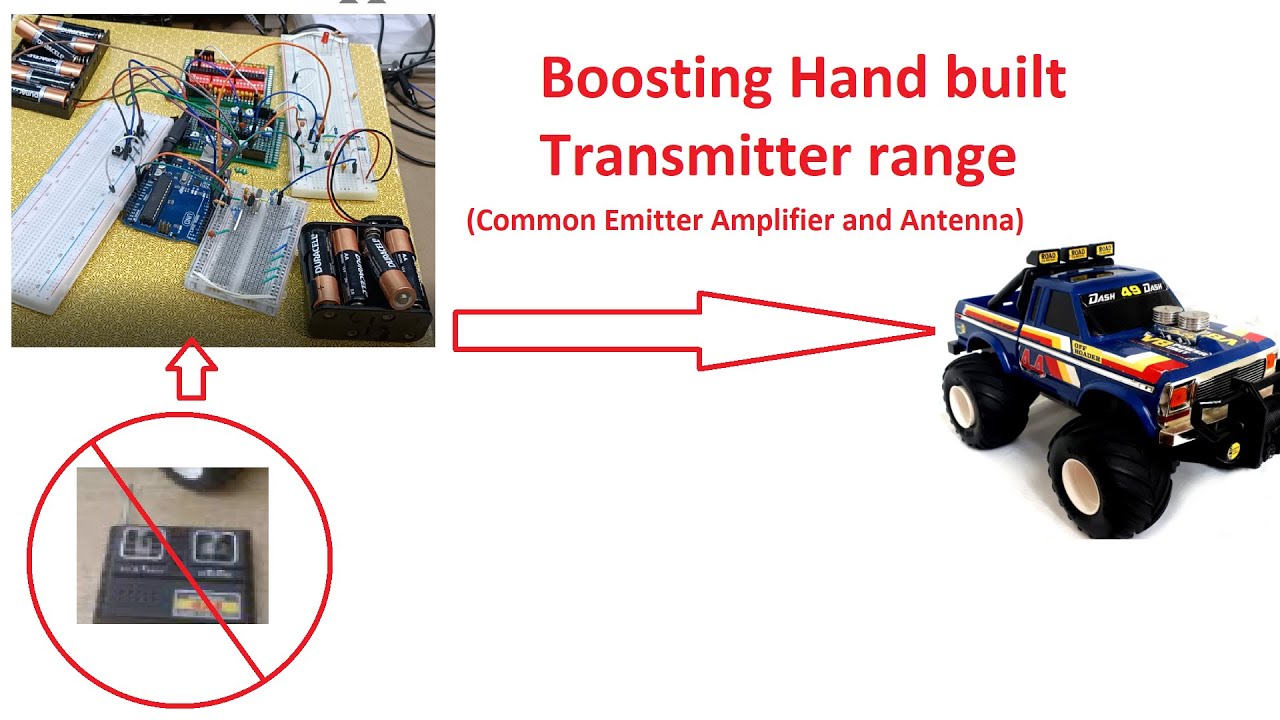 Radio Controller increasing range with Amplifier circuit and Antenna updates (RC Transmitter Part 5)