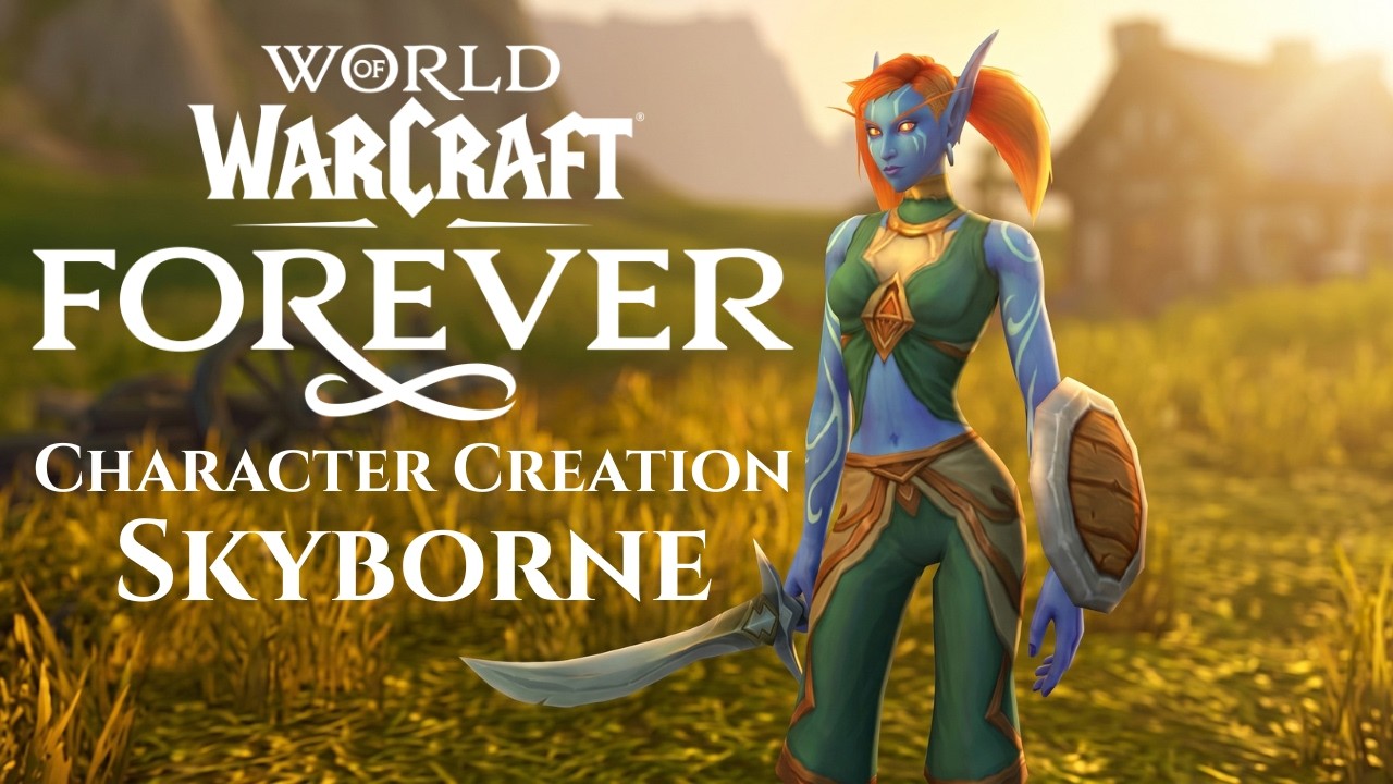 Skyborne Character Creation in World of Warcraft: Forever
