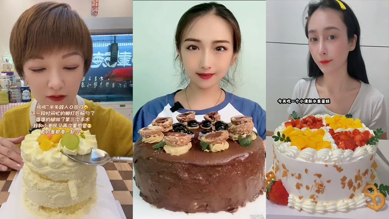 ASMR MOUSE CAKE || LAVA CAKE, MOCHI, CREPE ROLL CAKE