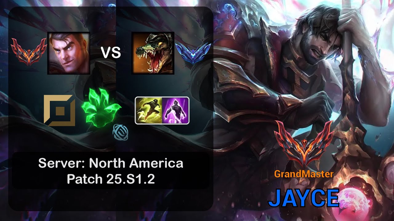 Jayce Top vs Renekton - NA GrandMaster - Patch 25.S1.2