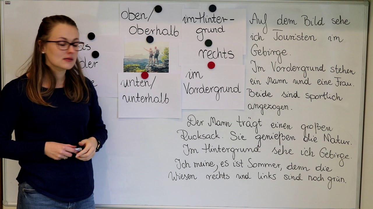 Przydatny niemiecki - opis obrazka zwroty