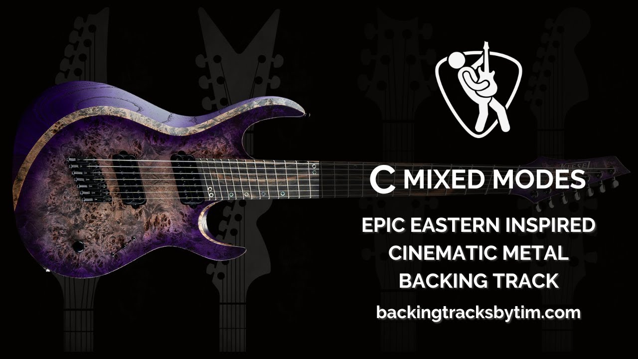 Epic Eastern Inspired Cinematic Metal Backing Track in C | 80 BPM
