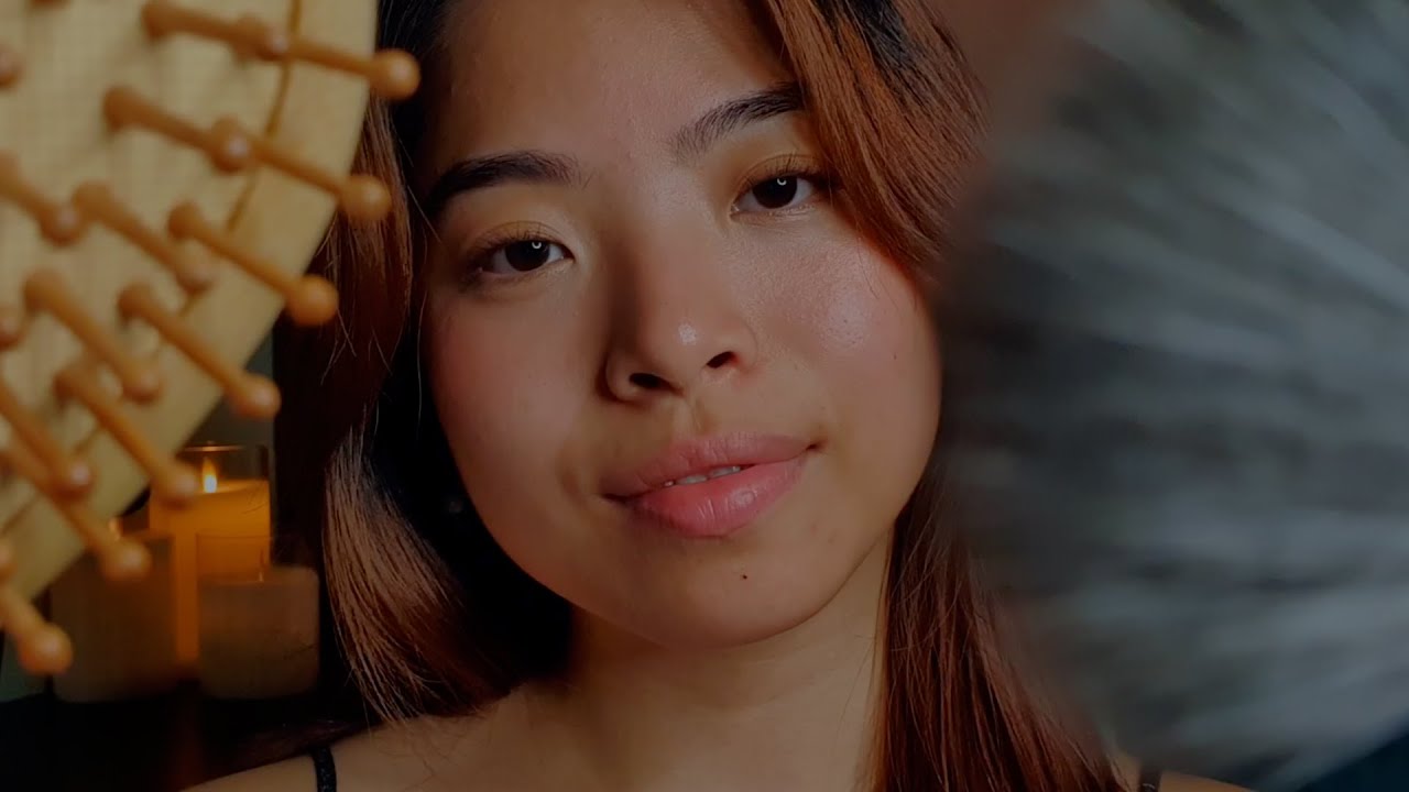 ASMR Sleepy Sensations 🌿 Hair & Face Brushing - Feel Safe & Fall Asleep Comfortably (Layered Sounds)