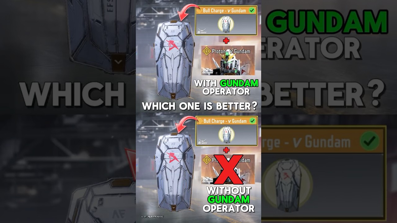 New Legendary Bull Charge with vs without Gundam in CODM