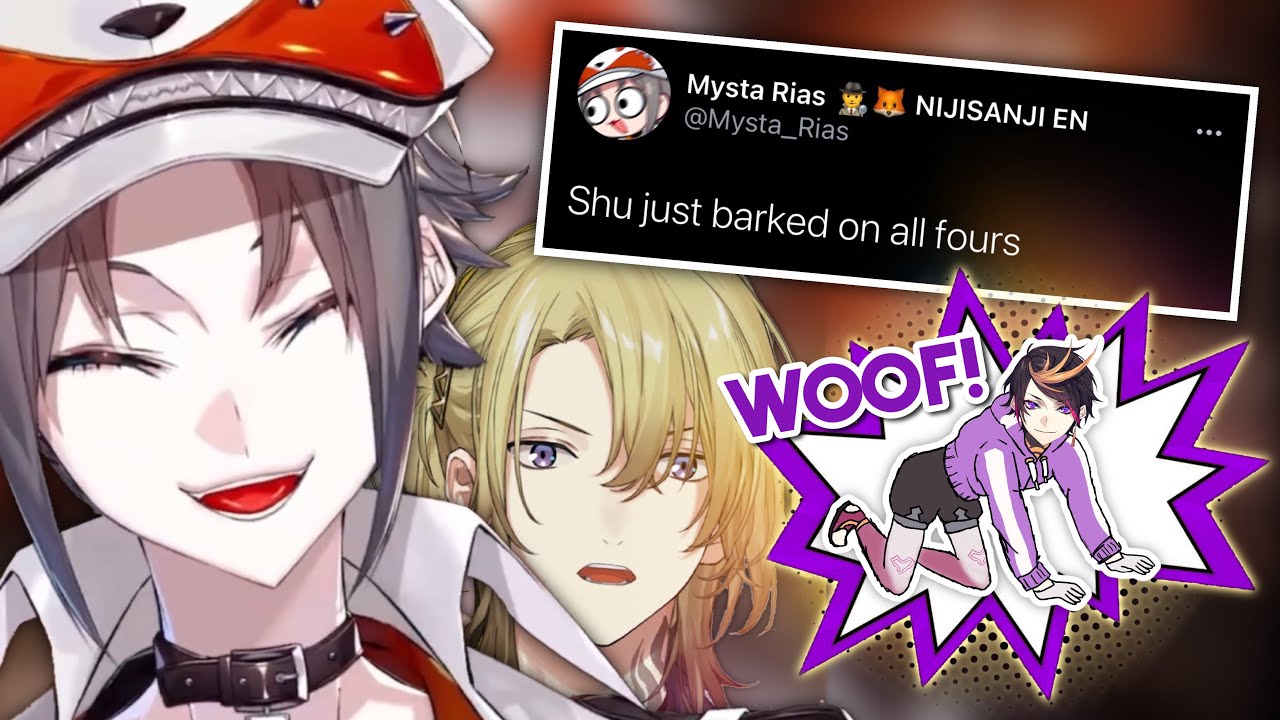 Mysta and Luca witness Shu barking on his hands and knees irl