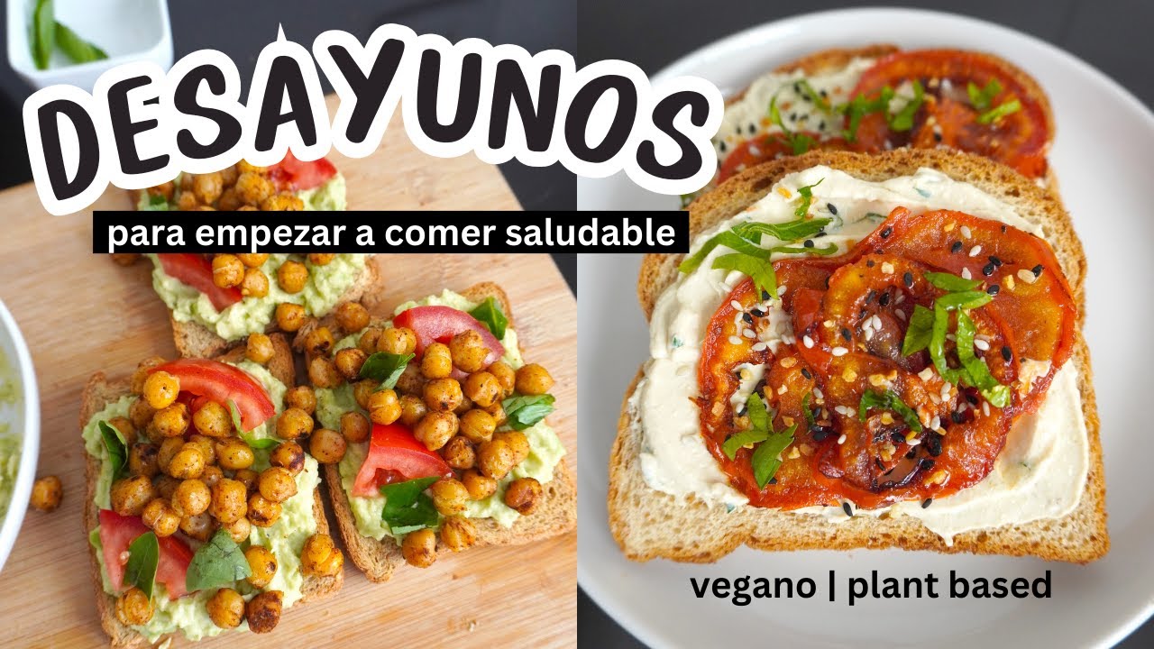 3 DESAYUNOS  ALTOS EN PROTEINA VEGANOS | PLANT BASED