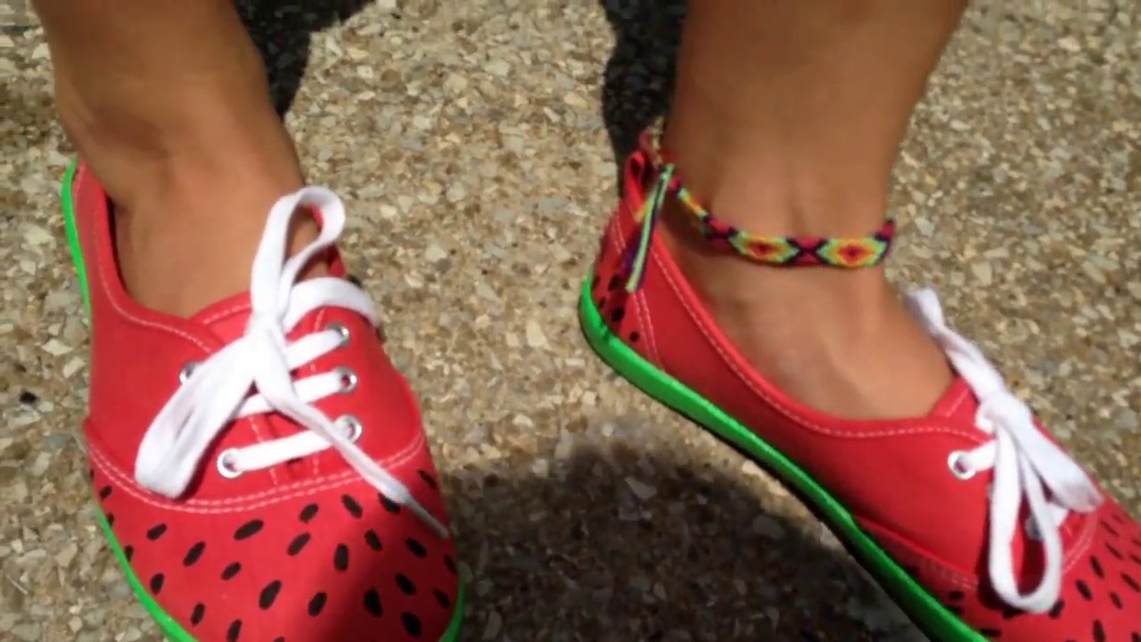 Watermelon Shoes DIY