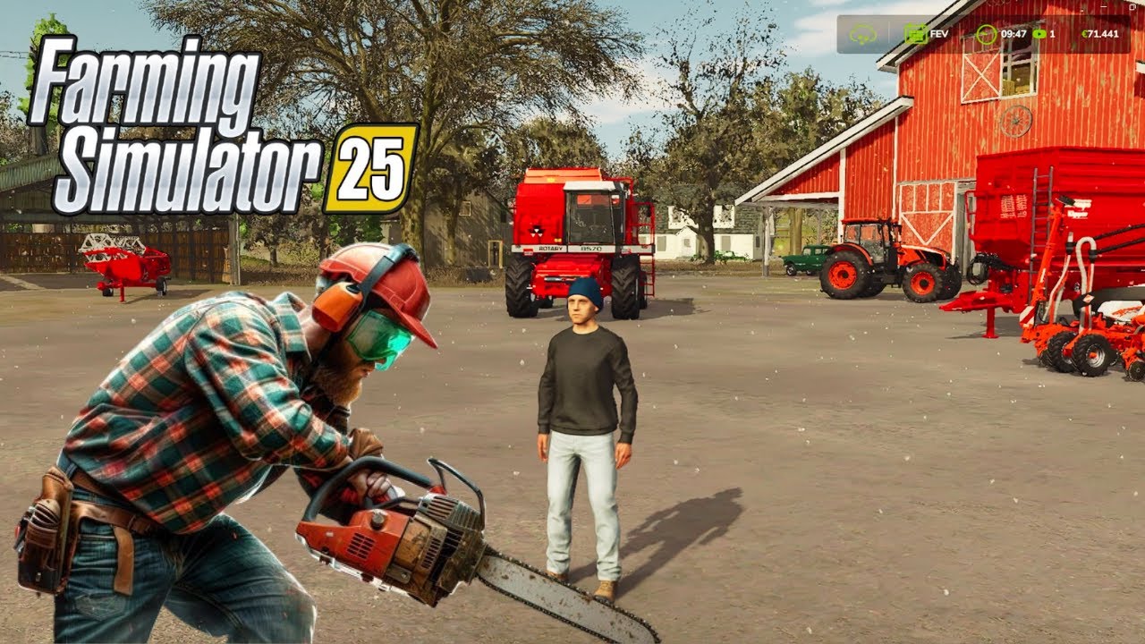 Passei a motosserra nas árvores - Farming Simulator 25