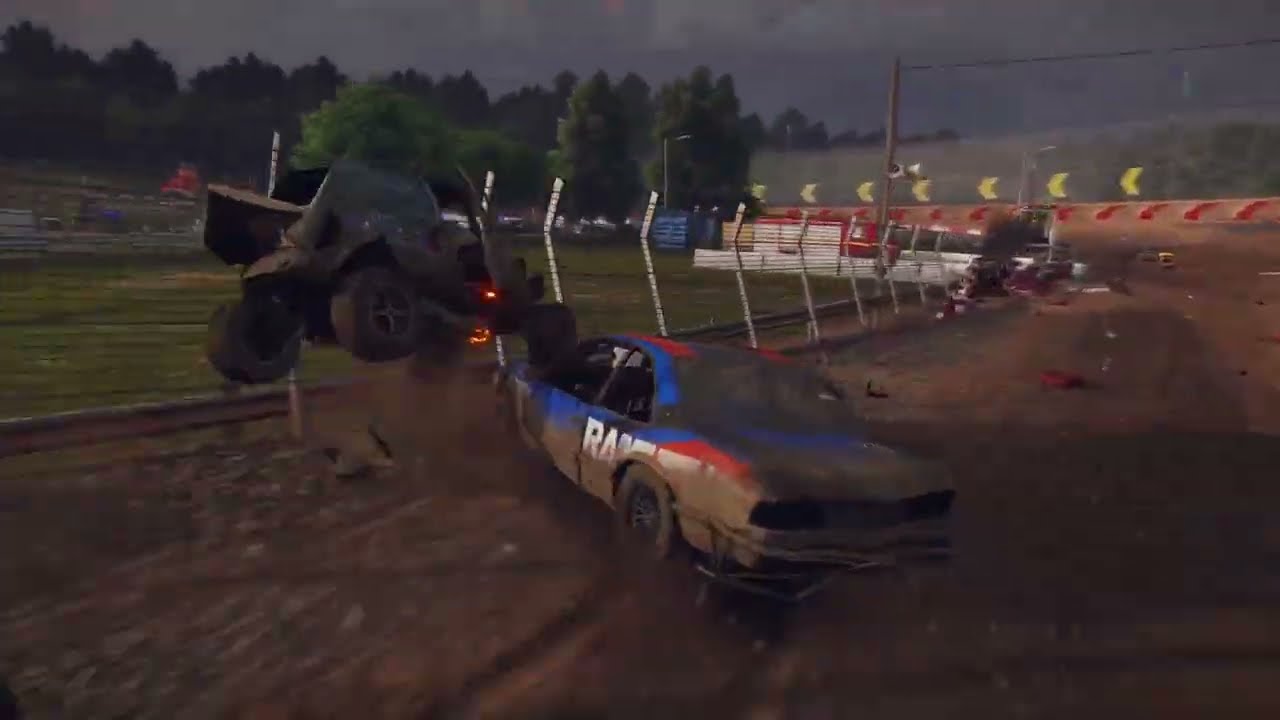 WRECKFEST | 20 LAPS EXTREME RACE | OVAL CIRCUIT WITH RAMPS AND JUMPS | BANGER RACING