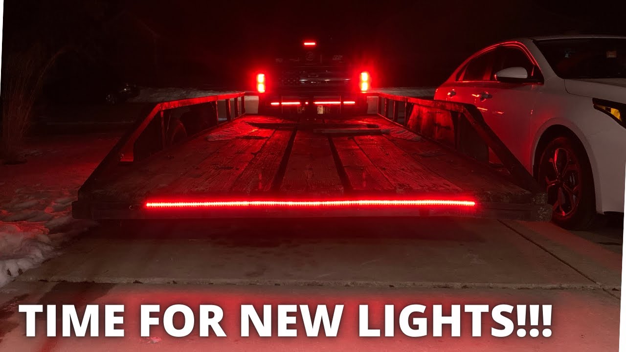 Installing Modern Led Lights On Trailer!