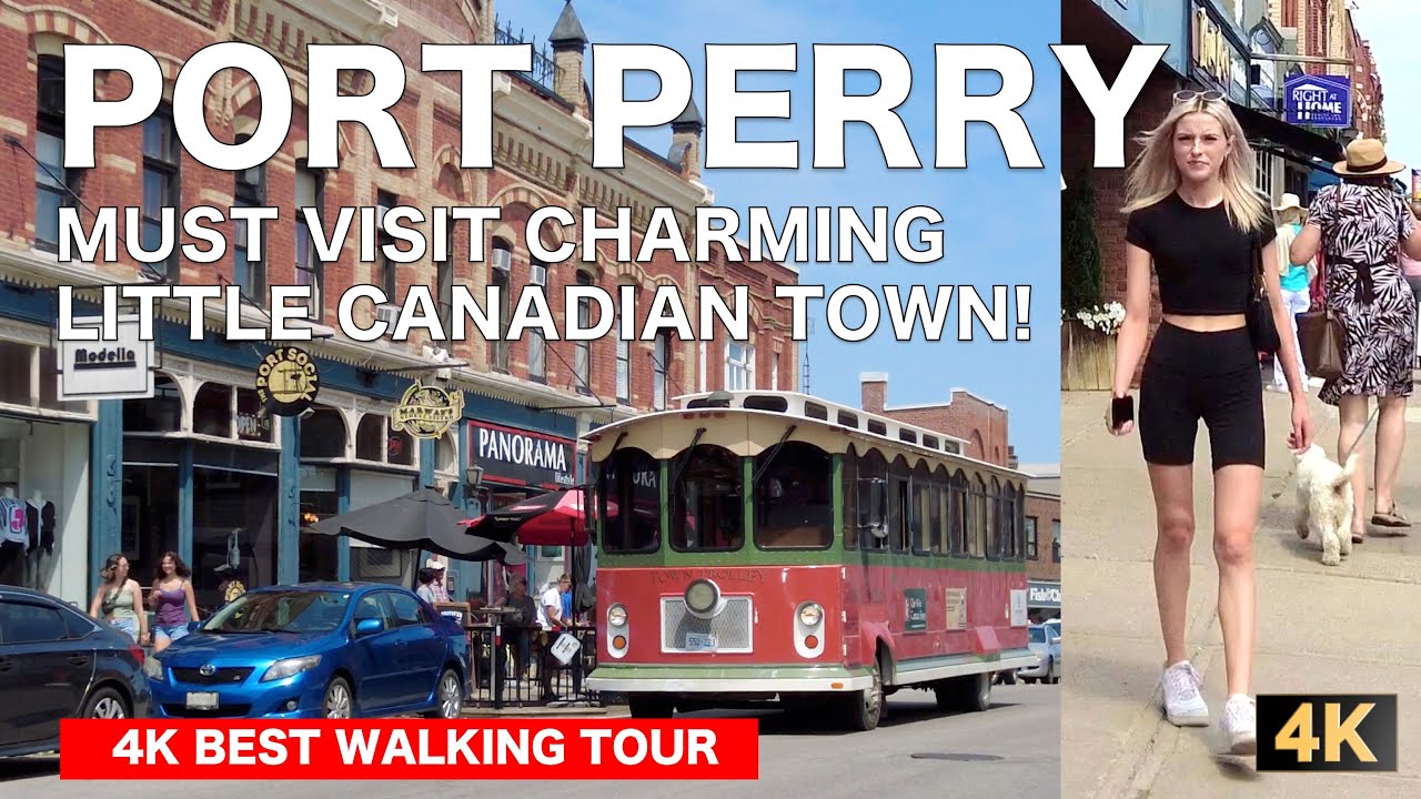 4K Don't Miss VISITING this when in CANADA! 🇨🇦| Charming Little Town of Port Perry in Ontario