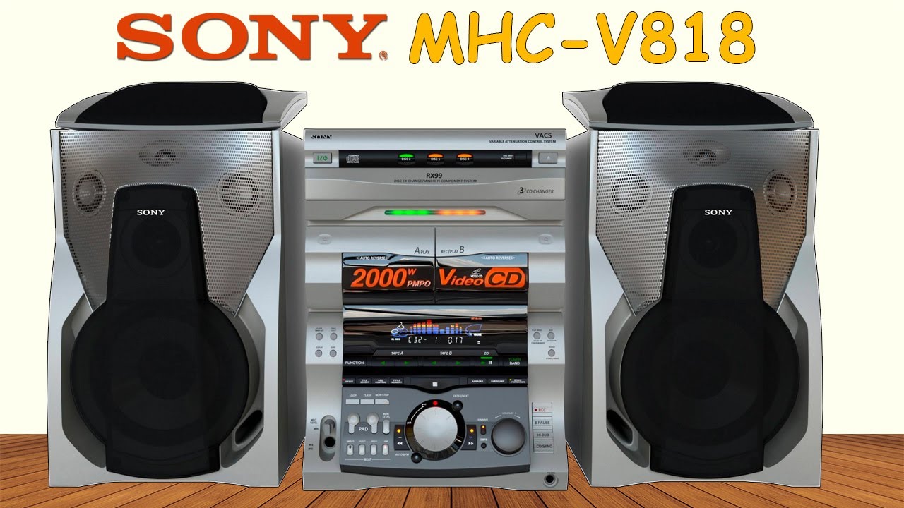 Sony MHC-V818 HiFi music system | Overview & Sound test | MHC-RX99