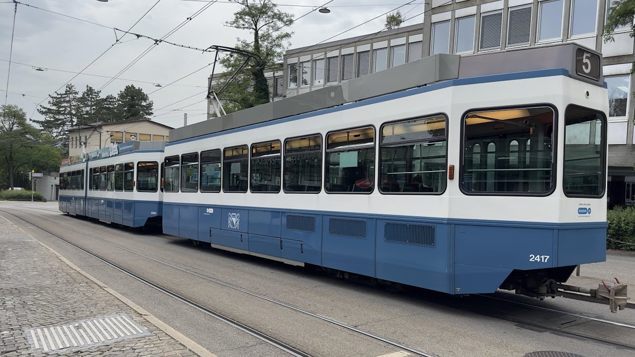 Linie 5 Zürich - Laubegg bis Kirche Fluntern