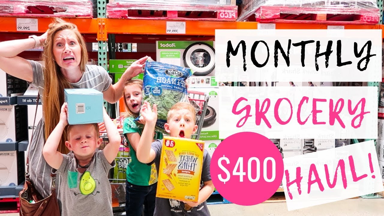 May 2019 Monthly Grocery Haul on a Budget | Target & Costco Grocery Haul