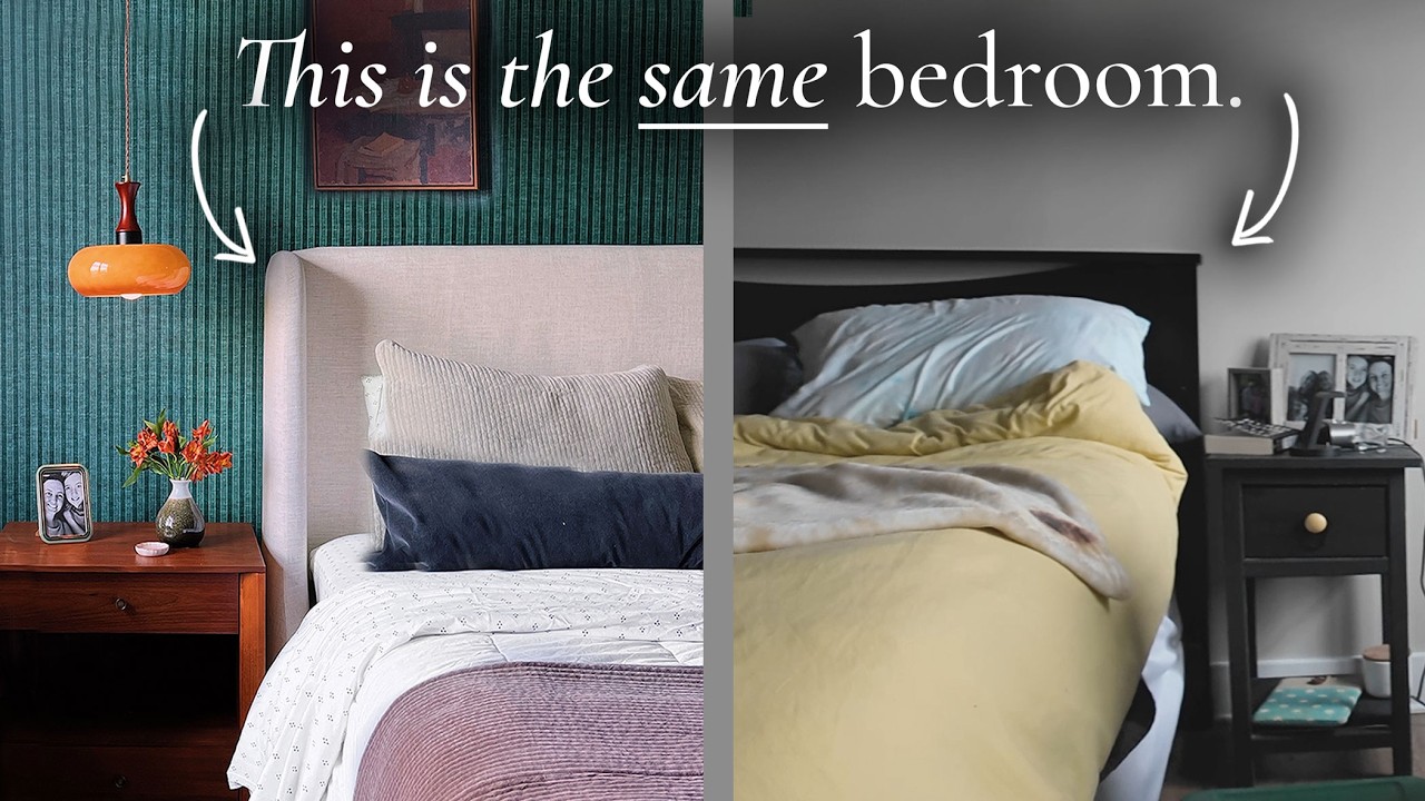 Dang, I totally transformed this depressing bedroom!!