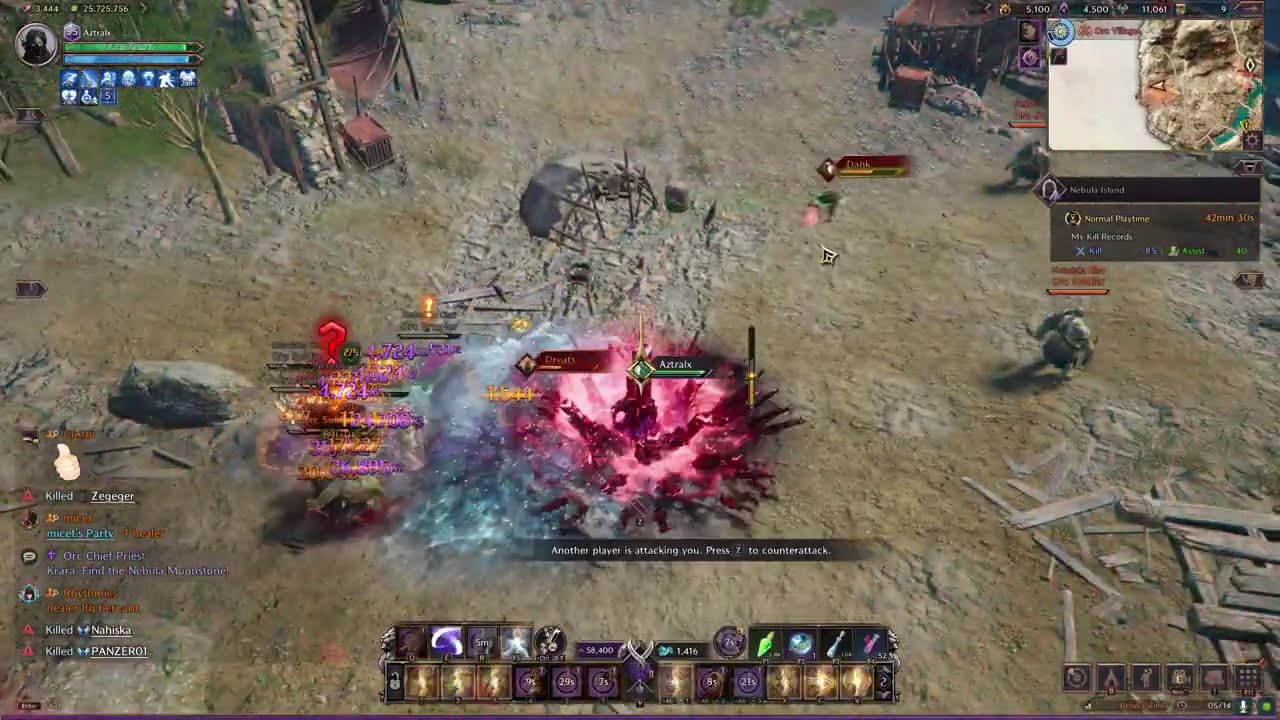 Throne and Liberty Ravager Greatsword/dagger 101 Nebula PvP