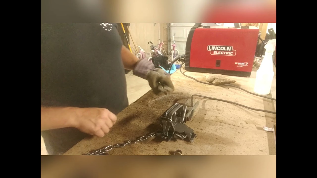 Trap Modification.  Laminating Bridger Number 2 Dogless Traps