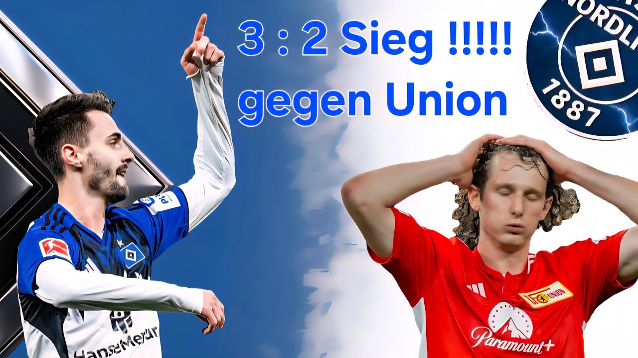 HSV 🟦⬜️⬛️ gewinnt 3:2 gegen Union !!!