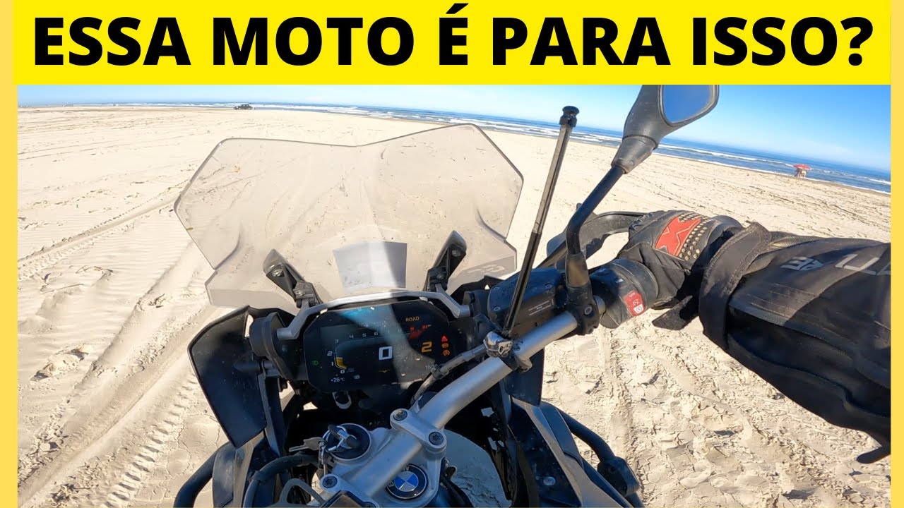 TESTEI A BMW GS 1250 NA PRAIA
