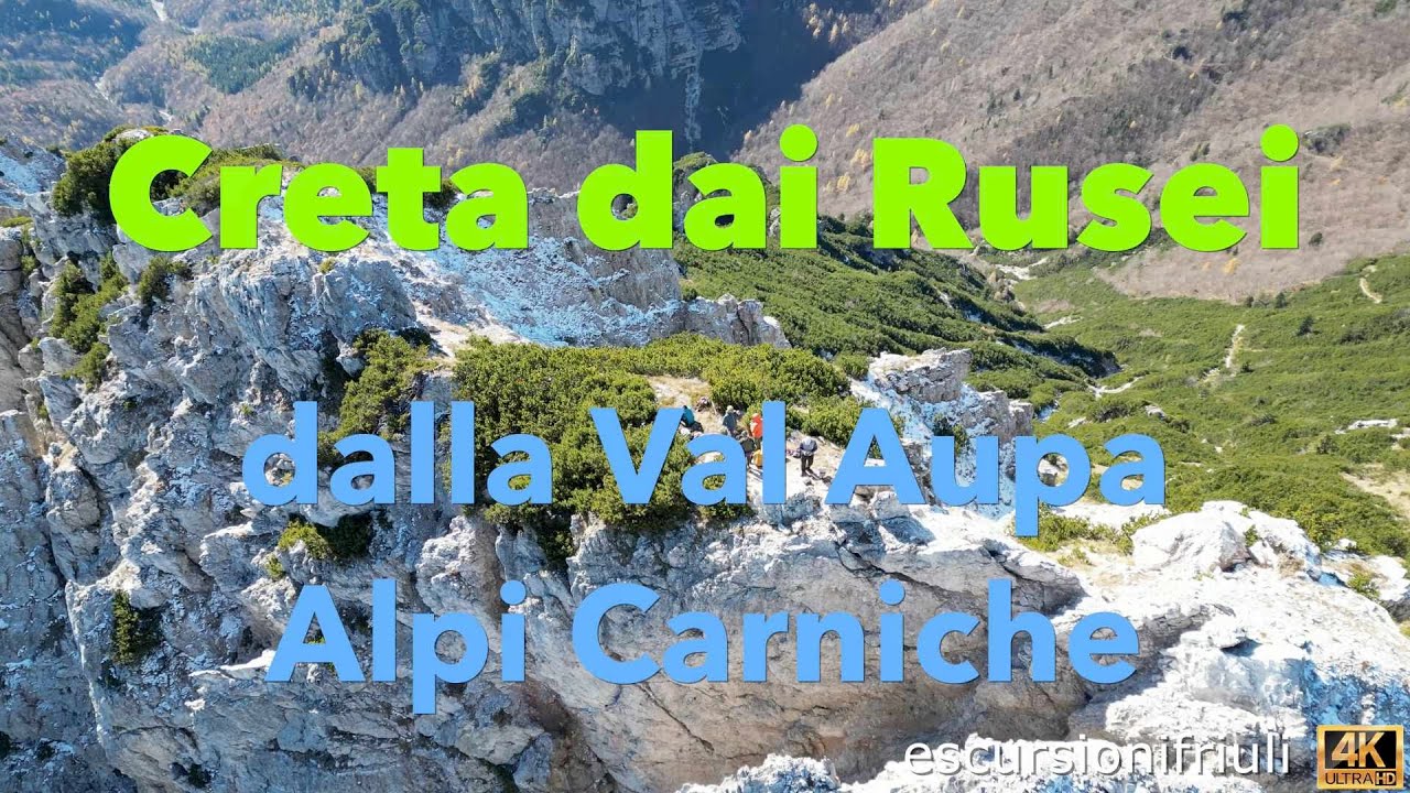 179 CRETA DAI RUSEI (4K) Spettacolari panorami e testimonianze storiche della Grande Guerra