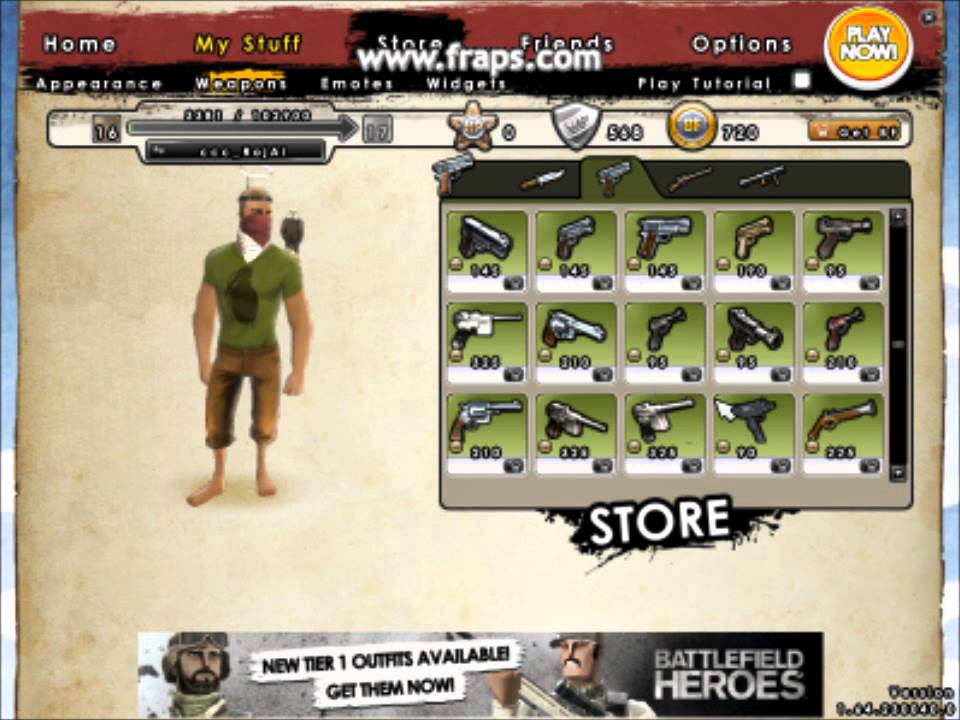 Battlefield Heroes Buying Jack's Cloudmaker