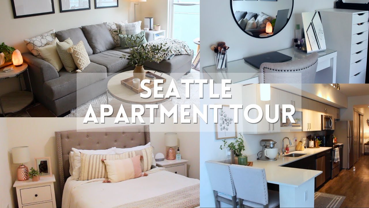 SEATTLE APARTMENT TOUR | 600 sq ft, cozy 1 bedroom, 1 bathroom