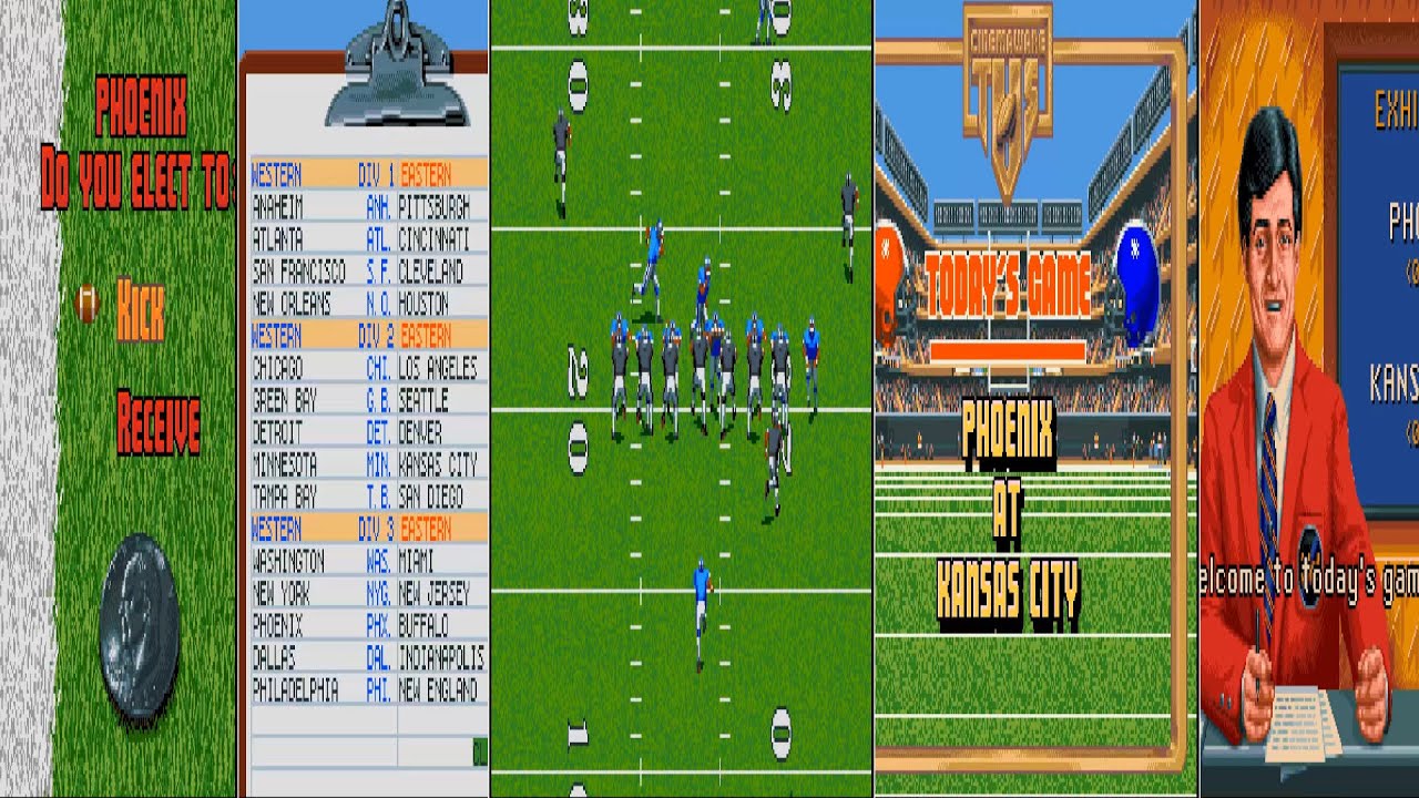 AMIGA FULLSCREEN TV Sports Football OCS 1988 Cinemaware Disks 2 cr QTX Quartex CRACKED