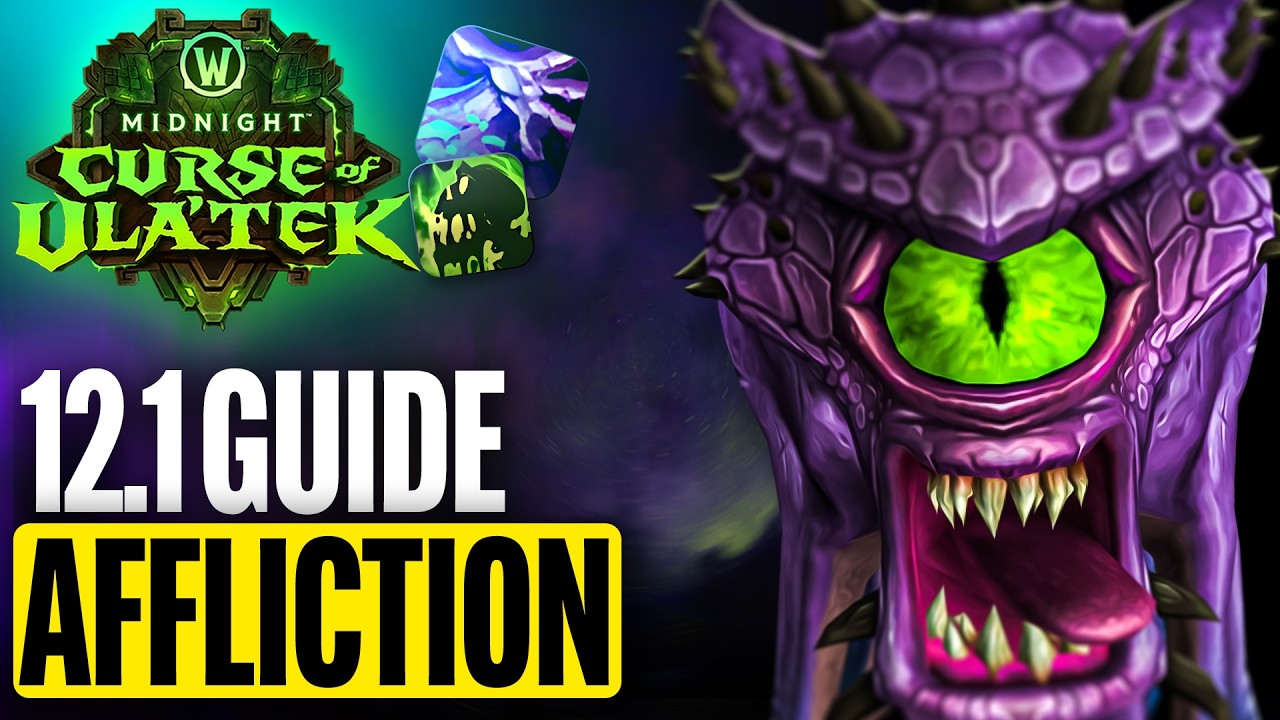 12.1 Midnight Affliction Warlock Guide! Talents, Rotations and More!