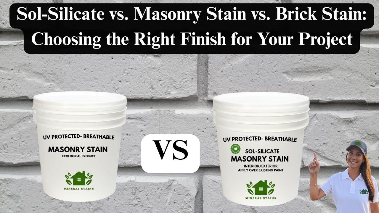 Masonry Stain vs Sol-Silicate brick stain