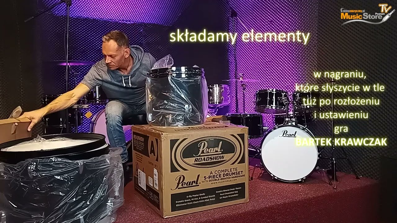 Moja pierwsza perkusja cz.1 rozpakowujemy i składamy
