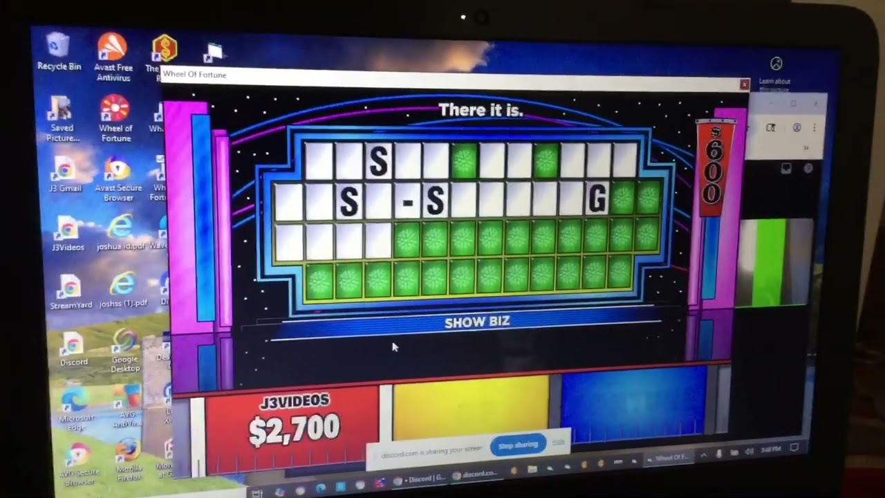 Game 38 of Bigjon’s wheel of fortune for the pc games