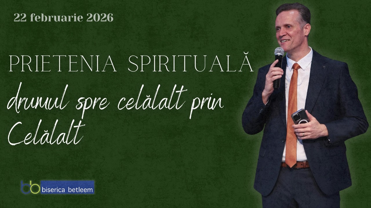 Prietenia spirituală- drumul spre celălalt prin Celălalt | Flaviu Coman |  | 22 februarie 2026