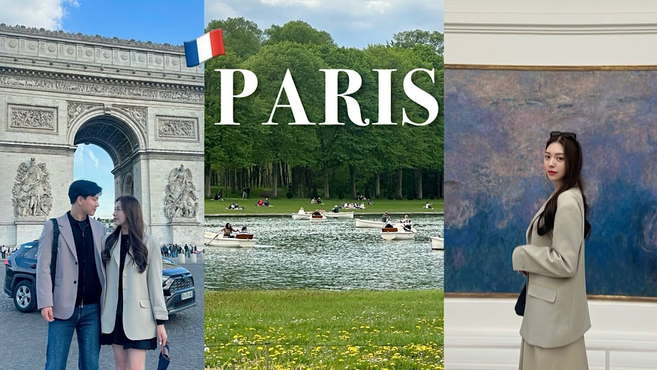 🇫🇷파리 신혼여행 브이로그 ep.2 - 루브르, 베르사유 궁전, 오랑주리, 뛸르히 정원, 개선문, 샹젤리제 거리, 라파예트 백화점, 마레지구 쇼핑, 몽마르뜨 언덕, 롱샴