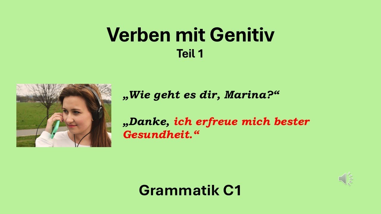 Verben mit Genitiv 1 #verben_mit_genitiv