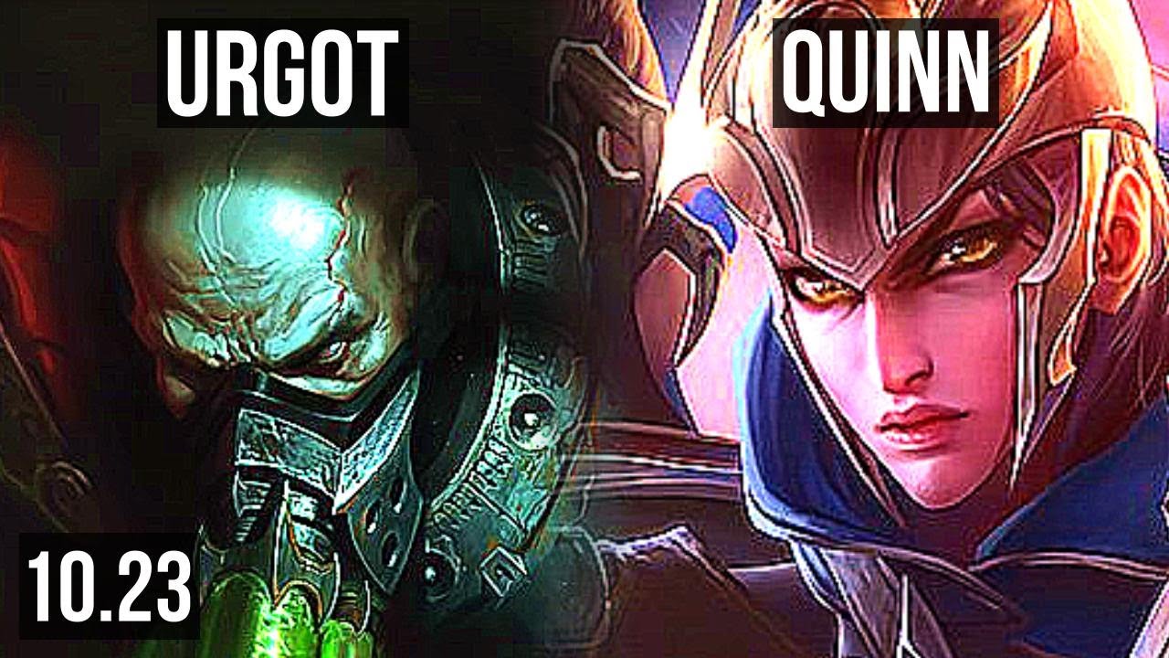 URGOT vs QUINN (TOP) | 75% winrate, 8/2/7, Rank 10 Urgot | KR Master | v10.23
