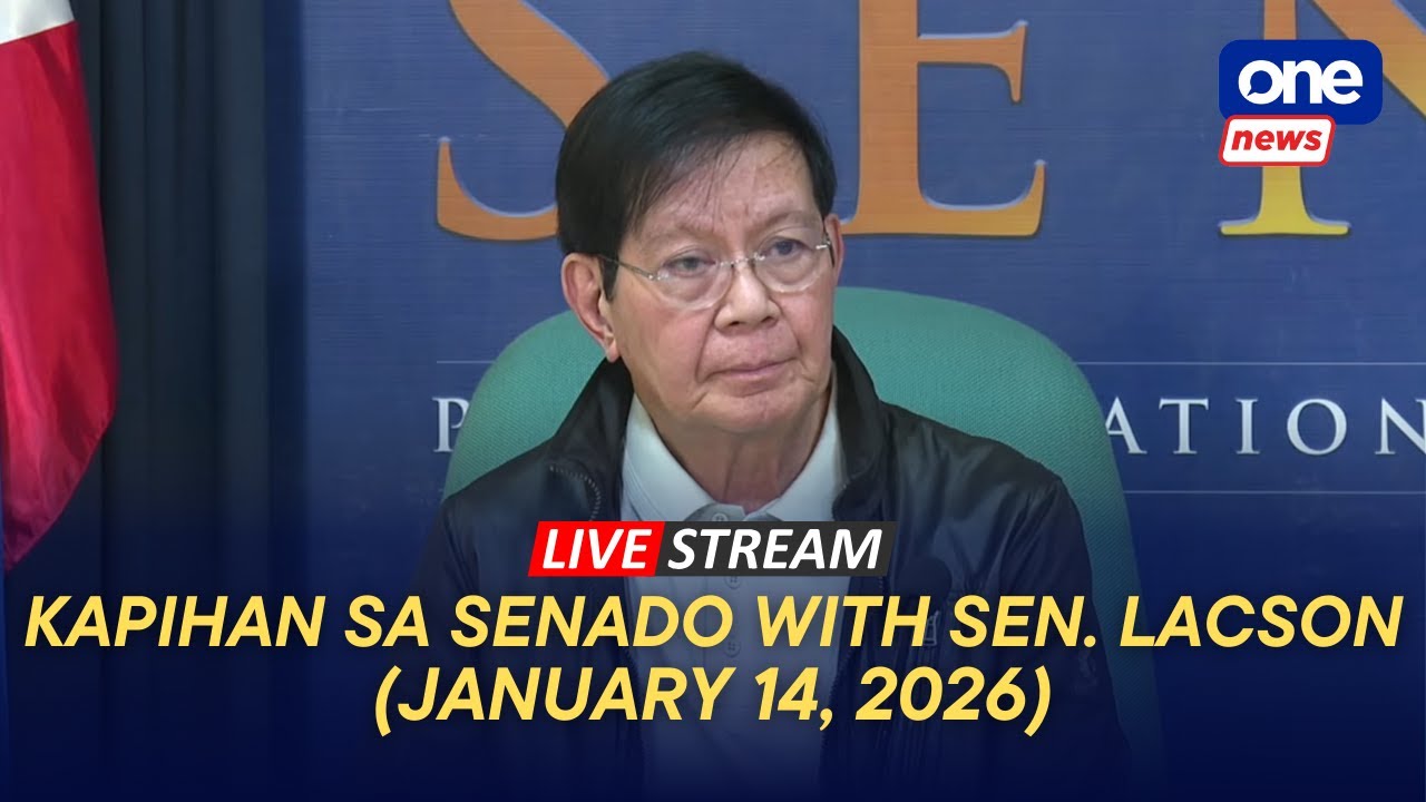 LIVE | Kapihan sa Senado with Sen. Ping Lacson (January 14, 2026)