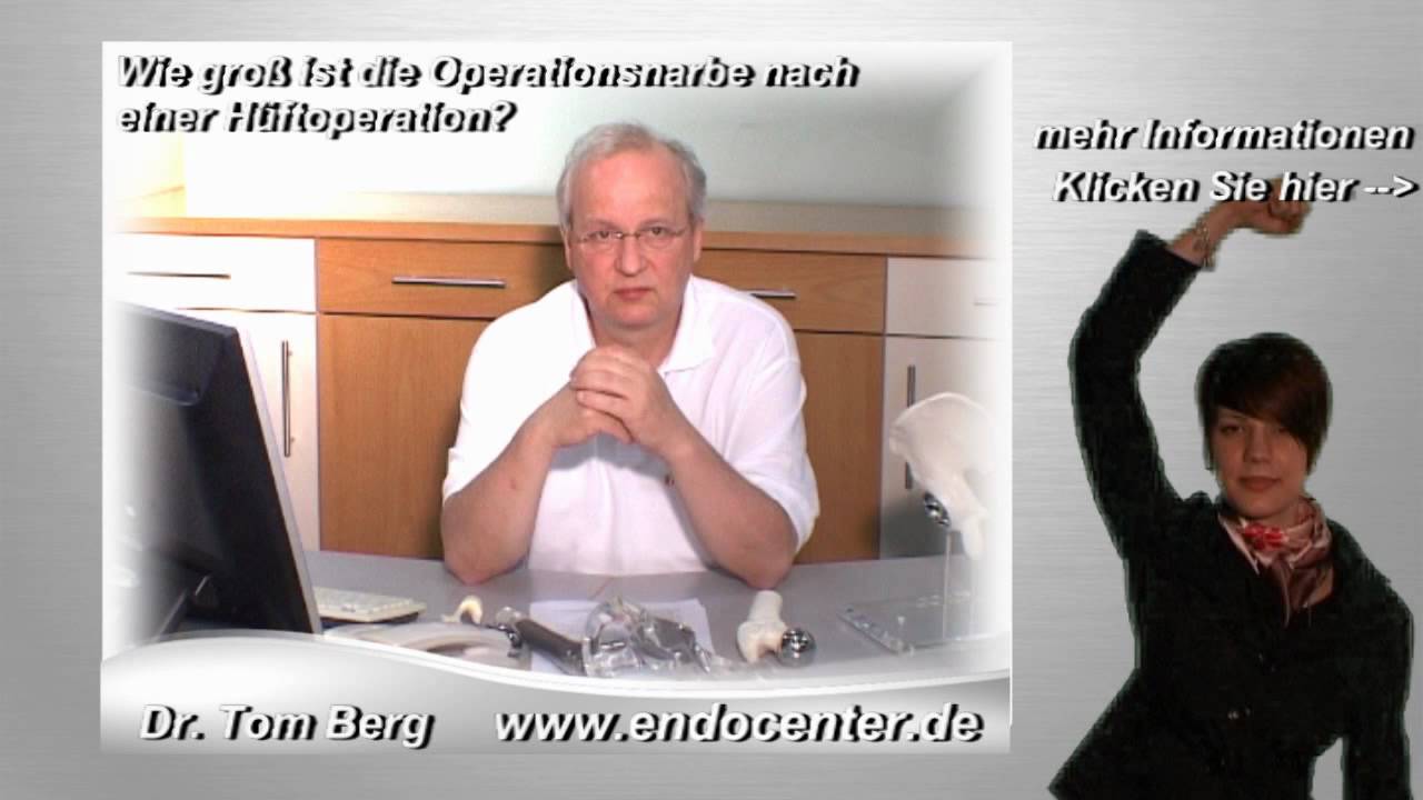 Wie gro&szlig; ist die Operationsnarbe nach einer H&uuml;ftoperation?