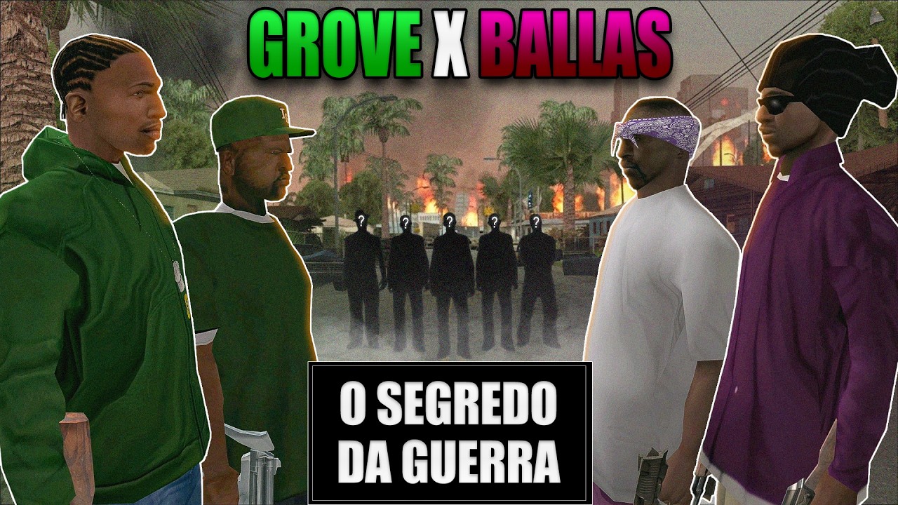 DOCUMENTÁRIO GTA SAN ANDREAS: O SEGREDO DA GUERRA DE GANGUES DE GROVE STREET E BALLAS