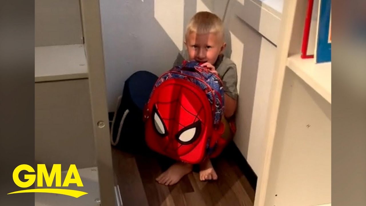 Mom practices active shooter drills with 5-year-old son in viral video l GMA