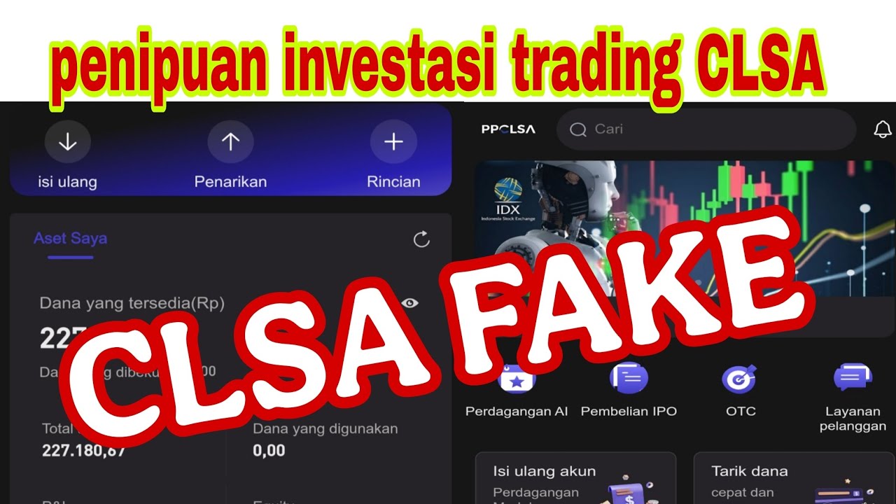 CLSA, Macquari, ING, invescos licah penipuan investasi
