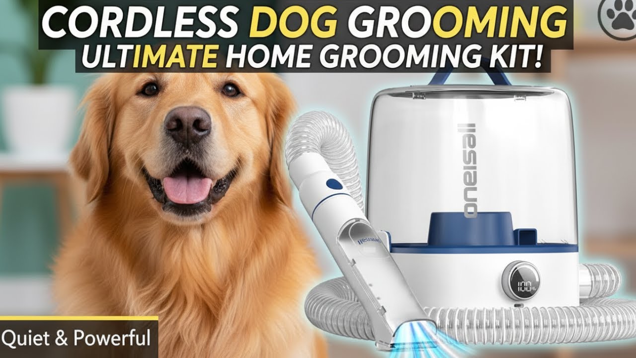 Oneisall Cordless Dog Grooming Kit : Powerful, Quiet, and Actually Works!